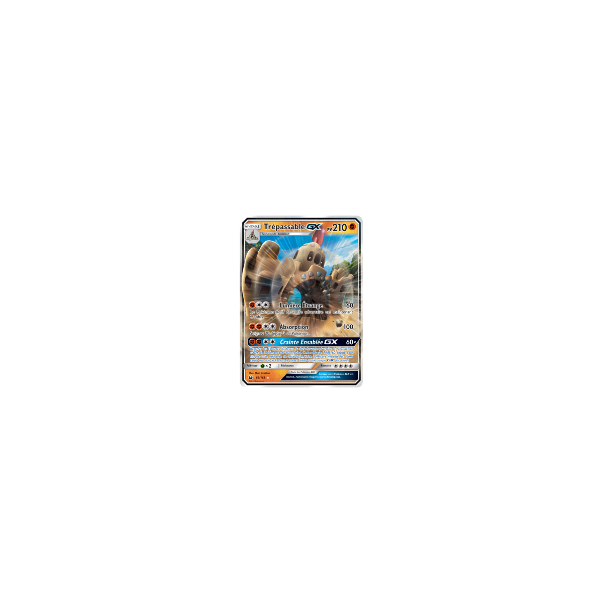 Trépassable 82/168 : Joyau Holographique rare GX de l'extension Pokémon Tempête Céleste