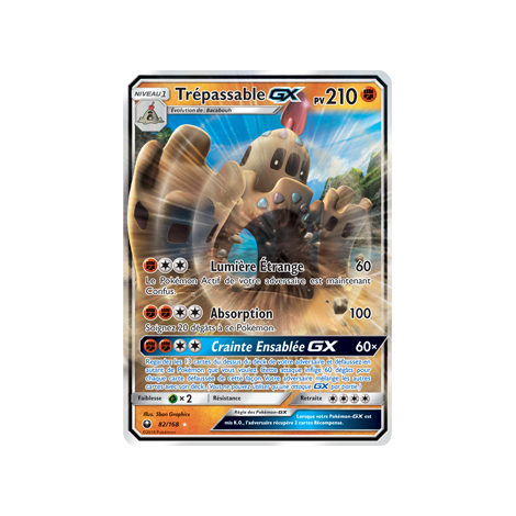 Trépassable 82/168 : Joyau Holographique rare GX de l'extension Pokémon Tempête Céleste