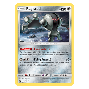 Registeel 96/168 : Joyau Rare de l'extension Pokémon Tempête Céleste