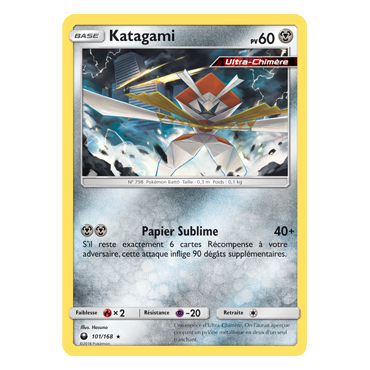 Découvrez Katagami, carte Rare de la série Tempête Céleste