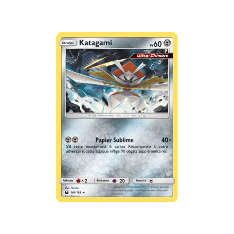 Découvrez Katagami, carte Rare de la série Tempête Céleste