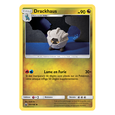 Drackhaus 105/168 : Joyau Peu commune de l'extension Pokémon Tempête Céleste