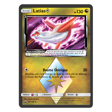 Découvrez Latias, carte Prisme Étoile rare de la série Tempête Céleste
