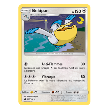 Carte Bekipan - Peu commune de Pokémon Tempête Céleste 112/168