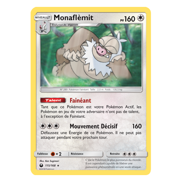 Découvrez Monaflèmit, carte Holographique rare de la série Tempête Céleste