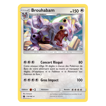Carte Brouhabam - Rare de Pokémon Tempête Céleste 119/168