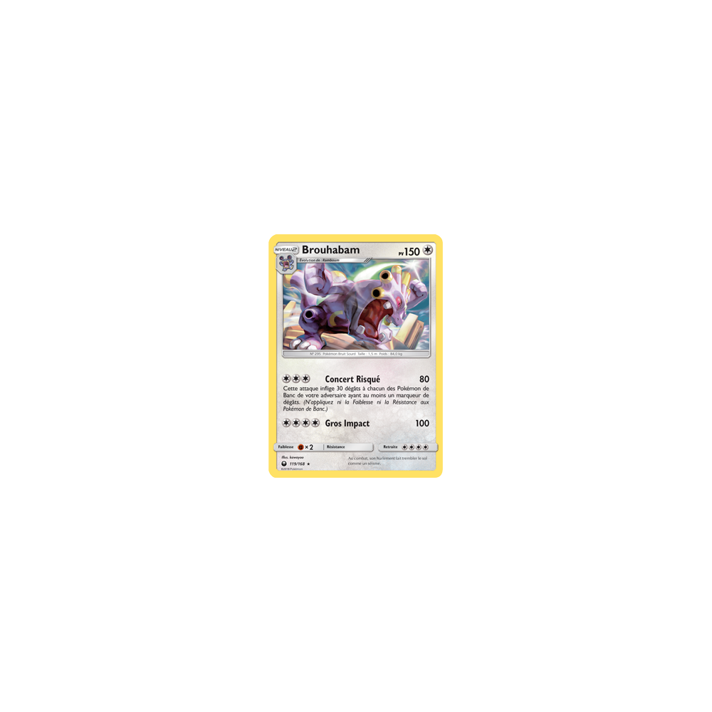 Carte Brouhabam - Rare de Pokémon Tempête Céleste 119/168