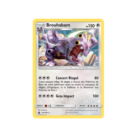 Carte Brouhabam - Rare de Pokémon Tempête Céleste 119/168