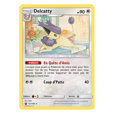 Découvrez Delcatty, carte Holographique rare de la série Tempête Céleste