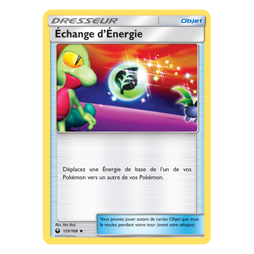 Découvrez Échange d'Énergie, carte Peu commune de la série Tempête Céleste