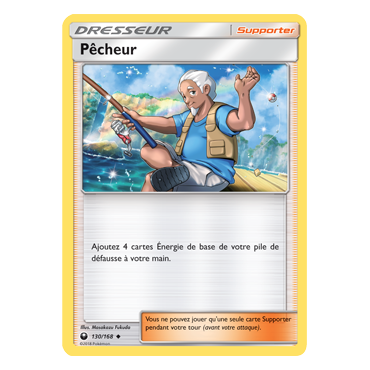 Carte Pêcheur - Peu commune de Pokémon Tempête Céleste 130/168
