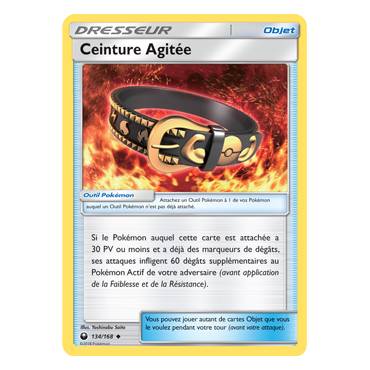 Carte Ceinture Agitée - Peu commune de Pokémon Tempête Céleste 134/168