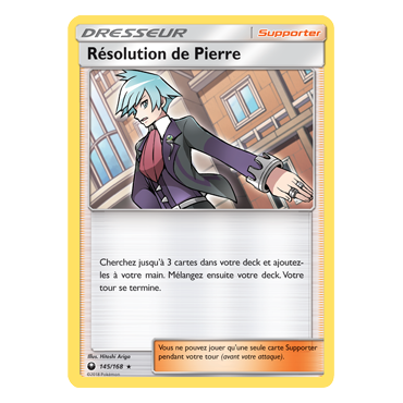 Résolution de Pierre 145/168 : Joyau Holographique rare de l'extension Pokémon Tempête Céleste