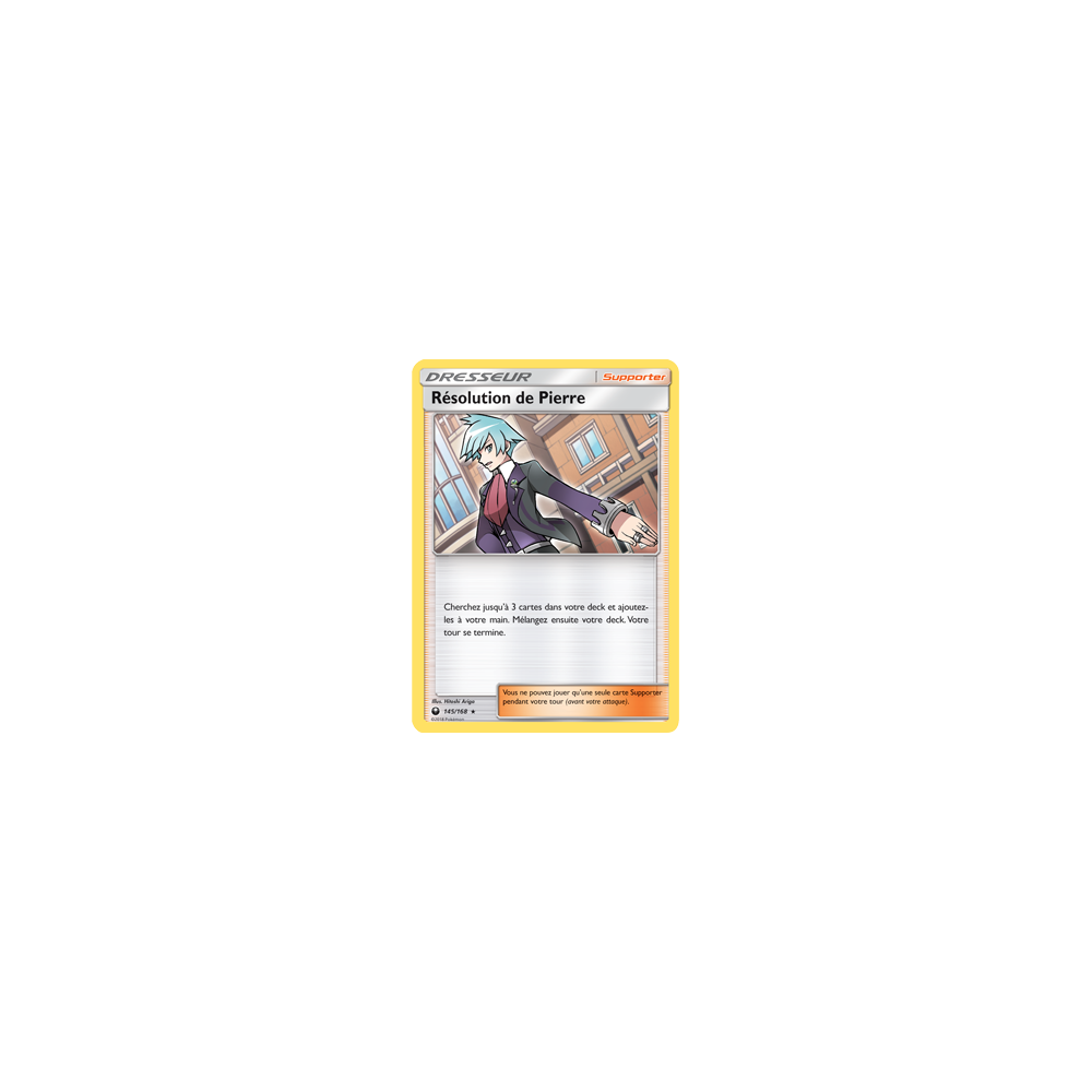 Résolution de Pierre 145/168 : Joyau Holographique rare de l'extension Pokémon Tempête Céleste