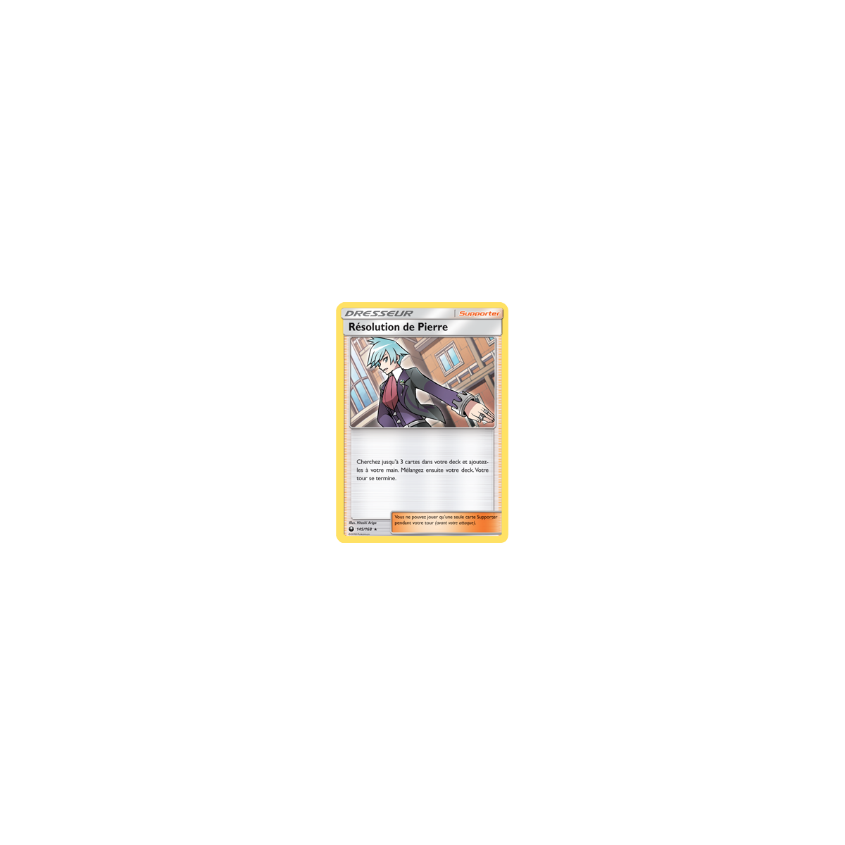 Résolution de Pierre 145/168 : Joyau Holographique rare de l'extension Pokémon Tempête Céleste