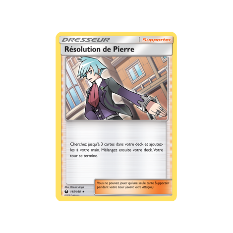 Résolution de Pierre 145/168 : Joyau Holographique rare de l'extension Pokémon Tempête Céleste