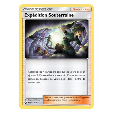 Expédition Souterraine 150/168 : Joyau Peu commune de l'extension Pokémon Tempête Céleste