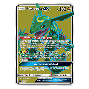 Découvrez Rayquaza, carte Ultra rare de la série Tempête Céleste