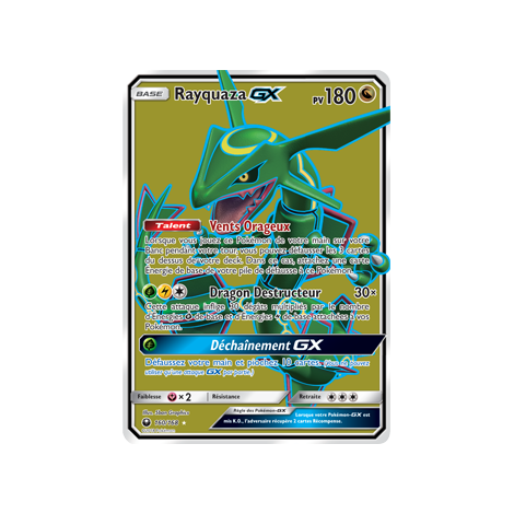 Découvrez Rayquaza, carte Ultra rare de la série Tempête Céleste