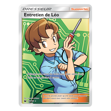 Découvrez Entretien de Léo, carte Ultra rare de la série Tempête Céleste