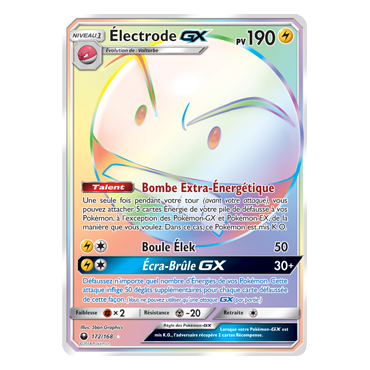 Découvrez Électrode, carte Arc-en-ciel rare de la série Tempête Céleste