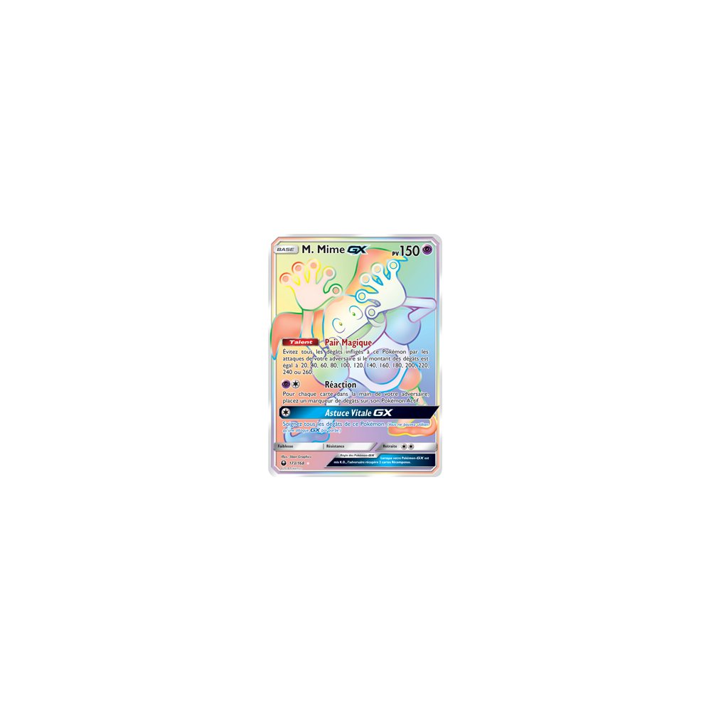 Carte M. Mime - Arc-en-ciel rare de Pokémon Tempête Céleste 173/168