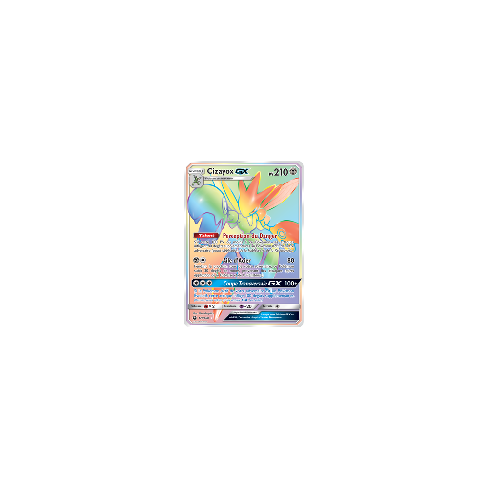 Carte Cizayox - Arc-en-ciel rare de Pokémon Tempête Céleste 175/168