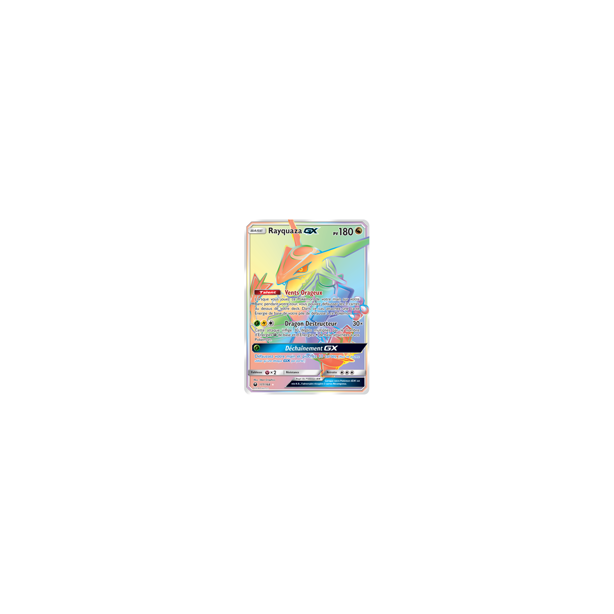 Découvrez Rayquaza, carte Arc-en-ciel rare de la série Tempête Céleste