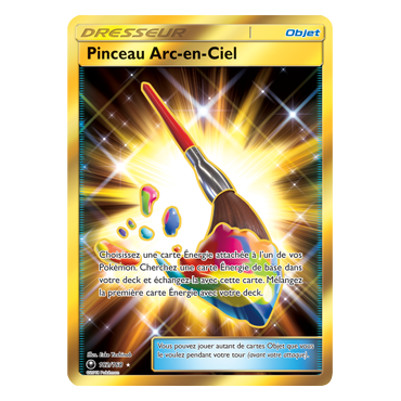 Carte Pinceau Arc-en-Ciel - Holographique rare de Pokémon Tempête Céleste 182/168