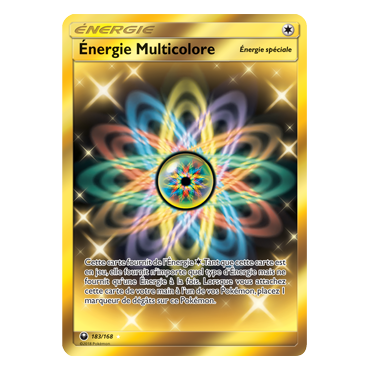 Carte Énergie Multicolore - Holographique rare de Pokémon Tempête Céleste 183/168