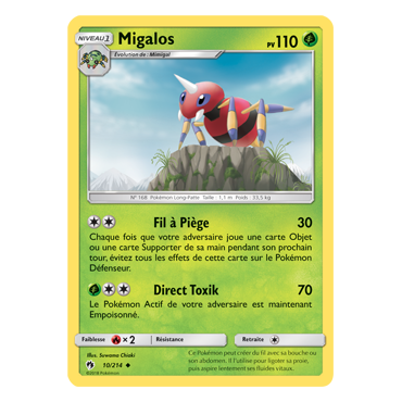 Découvrez Migalos, carte Peu commune de la série Tonnerre Perdu