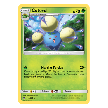 Découvrez Cotovol, carte Holographique rare de la série Tonnerre Perdu