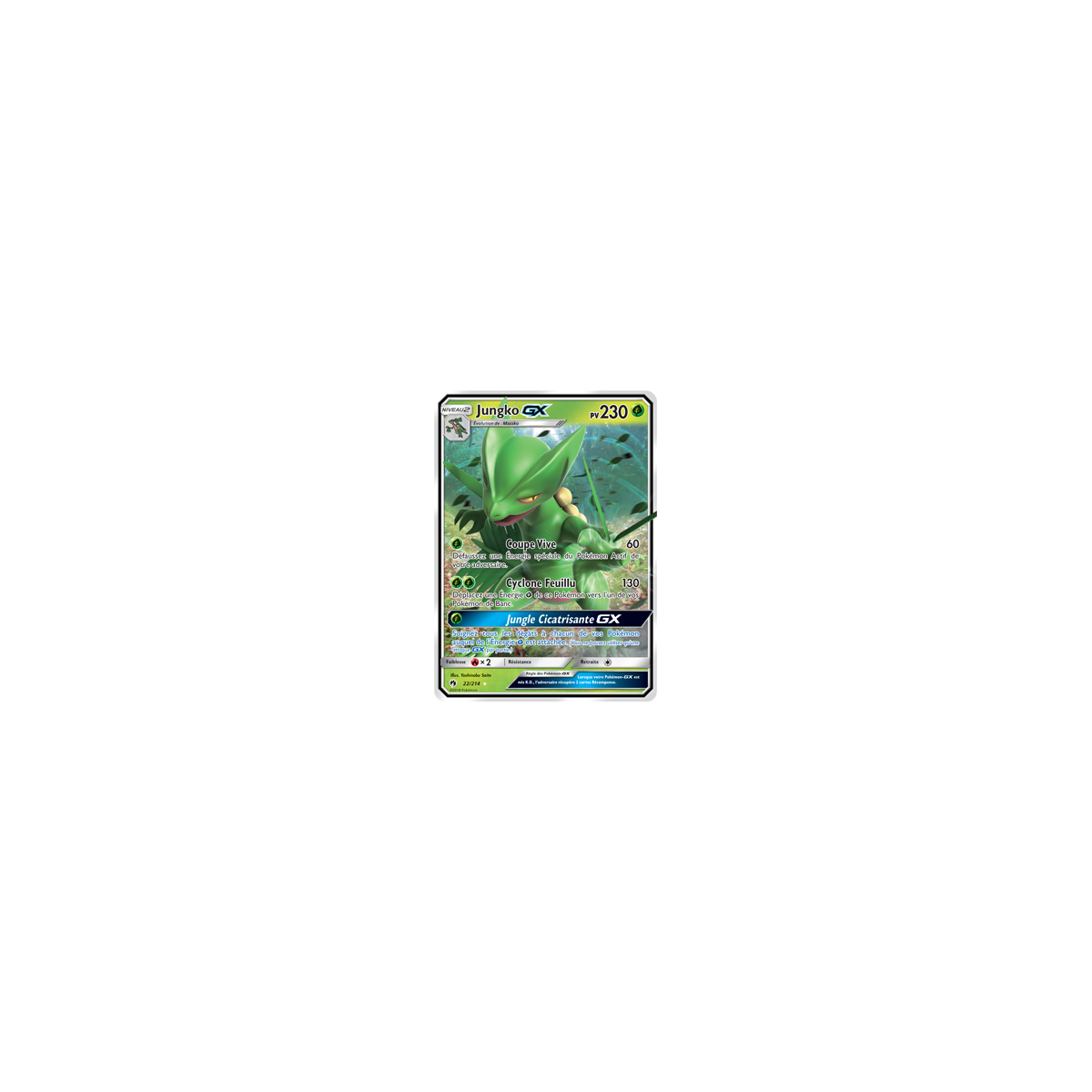 Jungko 22/214 : Joyau Holographique rare GX de l'extension Pokémon Tonnerre Perdu