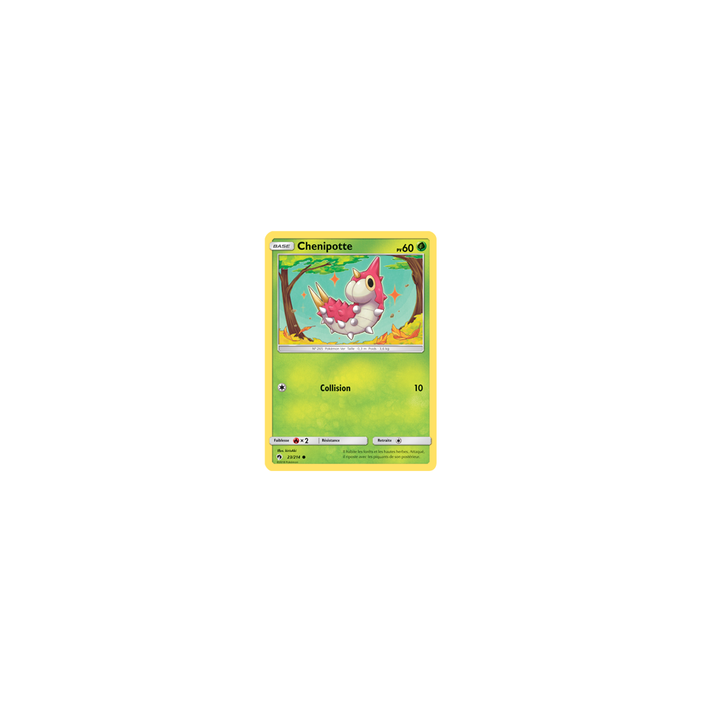 Carte Chenipotte - Commune de Pokémon Tonnerre Perdu 23/214