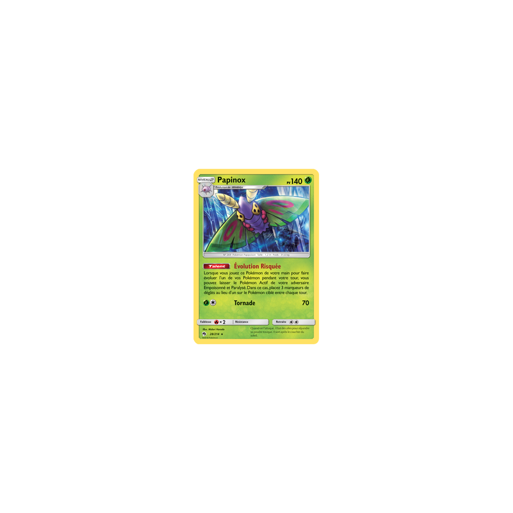 Papinox 28/214 : Joyau Rare de l'extension Pokémon Tonnerre Perdu