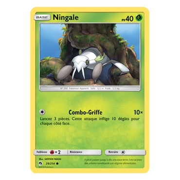 Ningale 29/214 : Joyau Commune de l'extension Pokémon Tonnerre Perdu