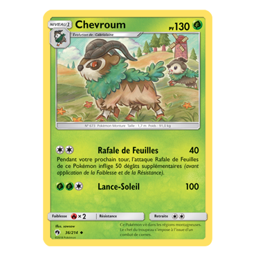 Carte Chevroum - Peu commune de Pokémon Tonnerre Perdu 36/214