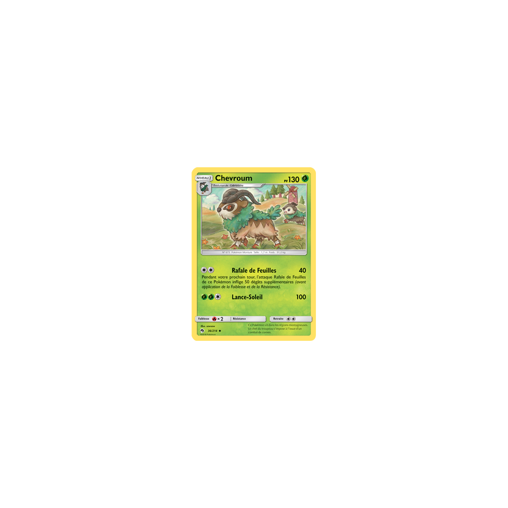 Carte Chevroum - Peu commune de Pokémon Tonnerre Perdu 36/214