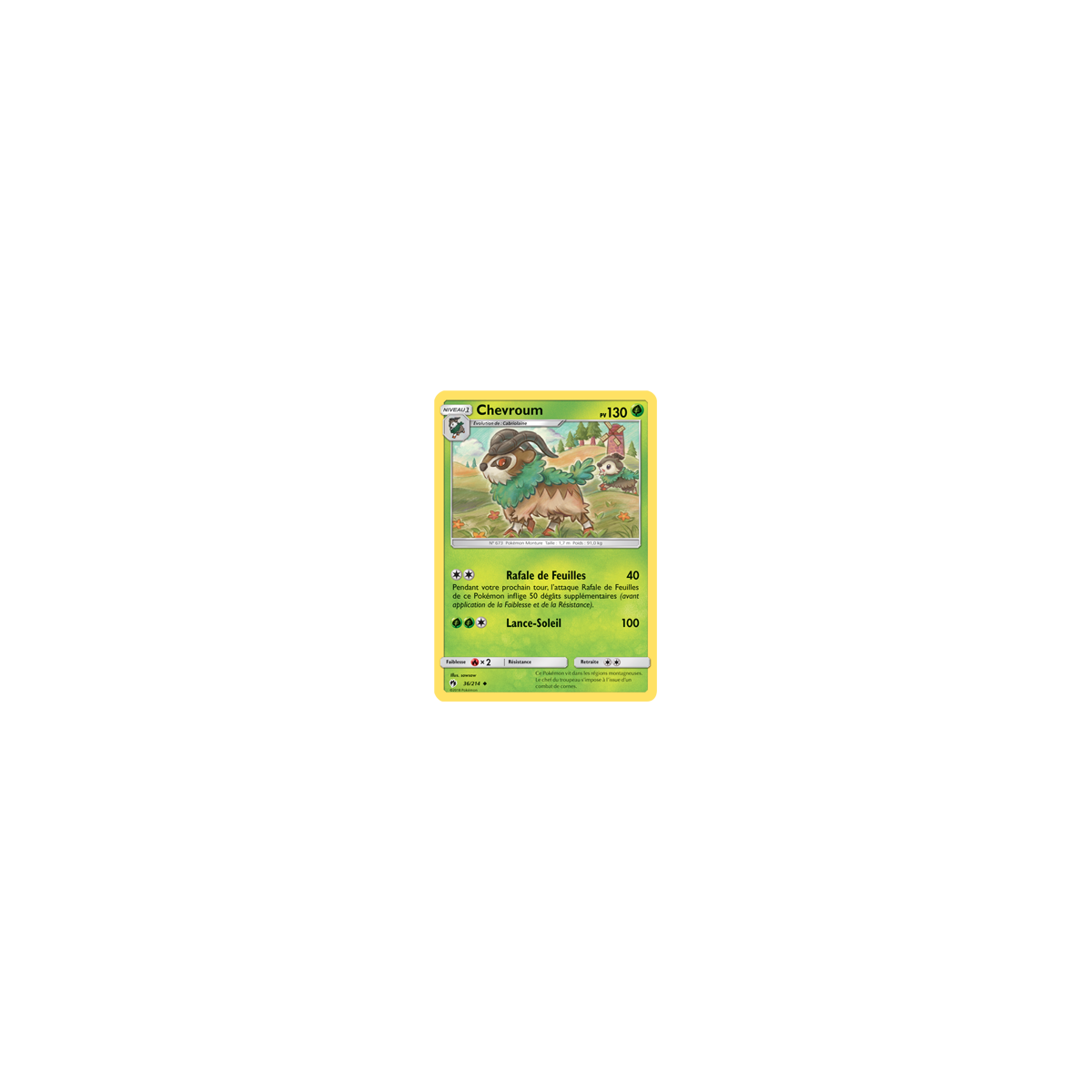 Carte Chevroum - Peu commune de Pokémon Tonnerre Perdu 36/214