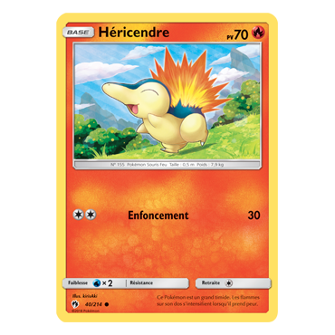 Carte Héricendre - Commune de Pokémon Tonnerre Perdu 40/214