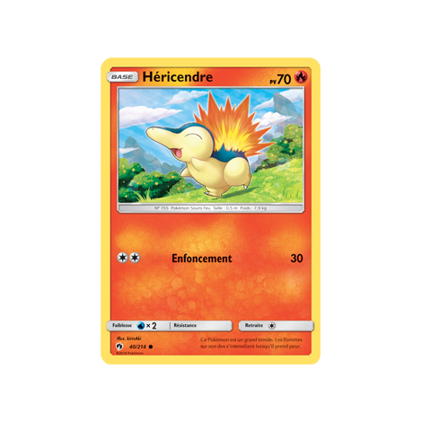 Carte Héricendre - Commune de Pokémon Tonnerre Perdu 40/214