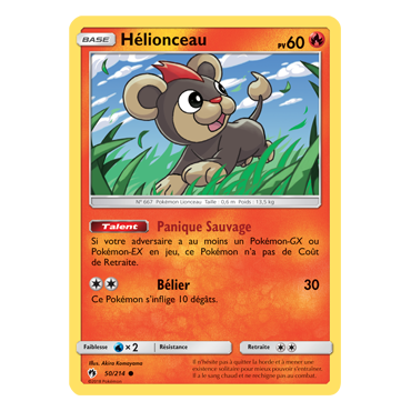 Découvrez Hélionceau, carte Commune de la série Tonnerre Perdu