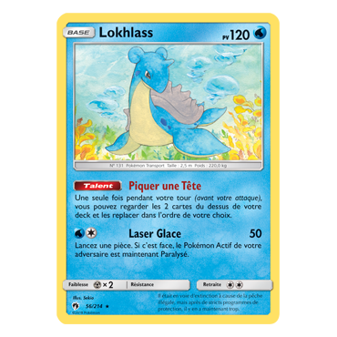 Découvrez Lokhlass, carte Rare de la série Tonnerre Perdu