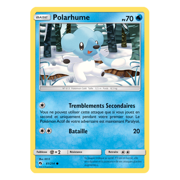 Carte Polarhume - Commune de Pokémon Tonnerre Perdu 61/214