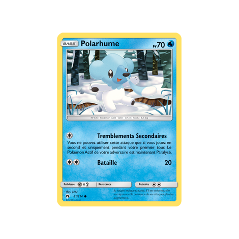 Carte Polarhume - Commune de Pokémon Tonnerre Perdu 61/214