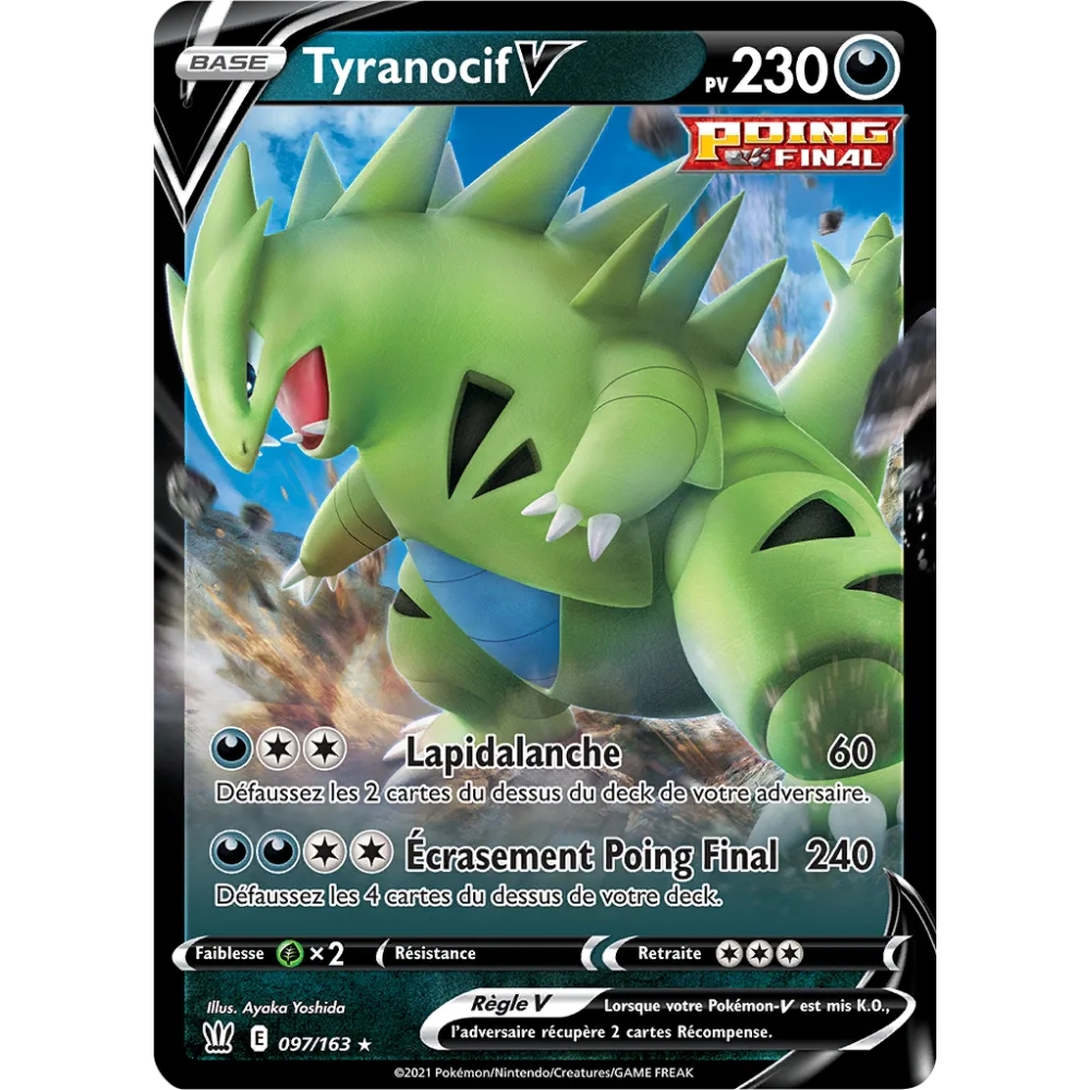 Tyranocif  V de Pokémon Épée et Bouclier Styles de Combat 097/163