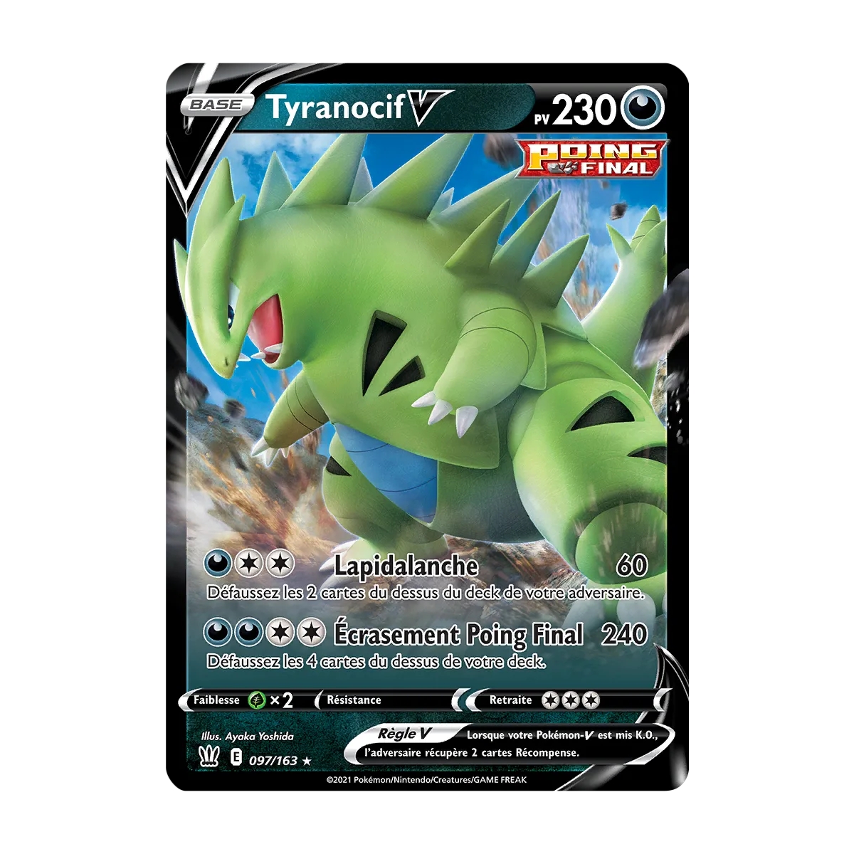 Tyranocif  V de Pokémon Épée et Bouclier Styles de Combat 097/163