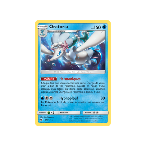 Carte Oratoria - Rare de Pokémon Tonnerre Perdu 67/214