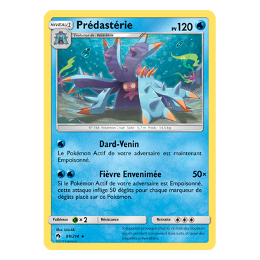 Carte Prédastérie - Rare de Pokémon Tonnerre Perdu 69/214