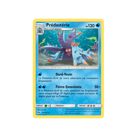 Carte Prédastérie - Rare de Pokémon Tonnerre Perdu 69/214